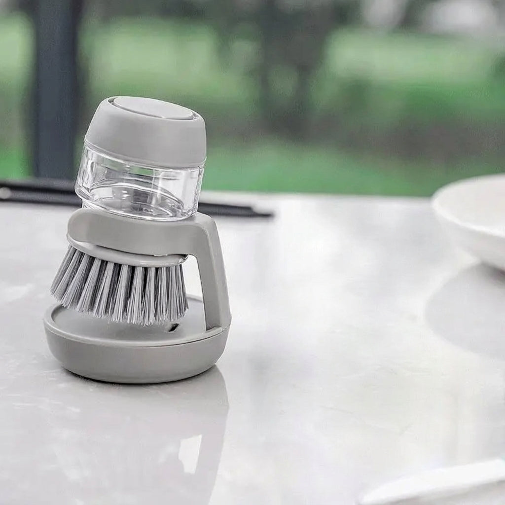 Cepillo con dispensador de jabón Cocinen gris